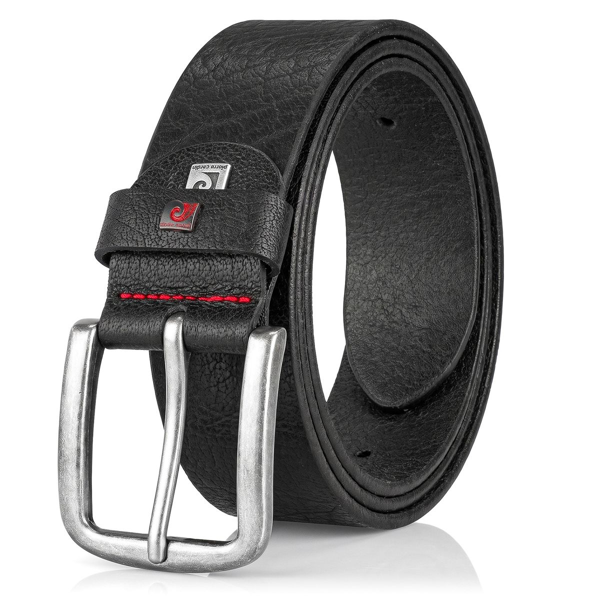 Pierre Cardin Herren Echtledergürtel Herren schwarz