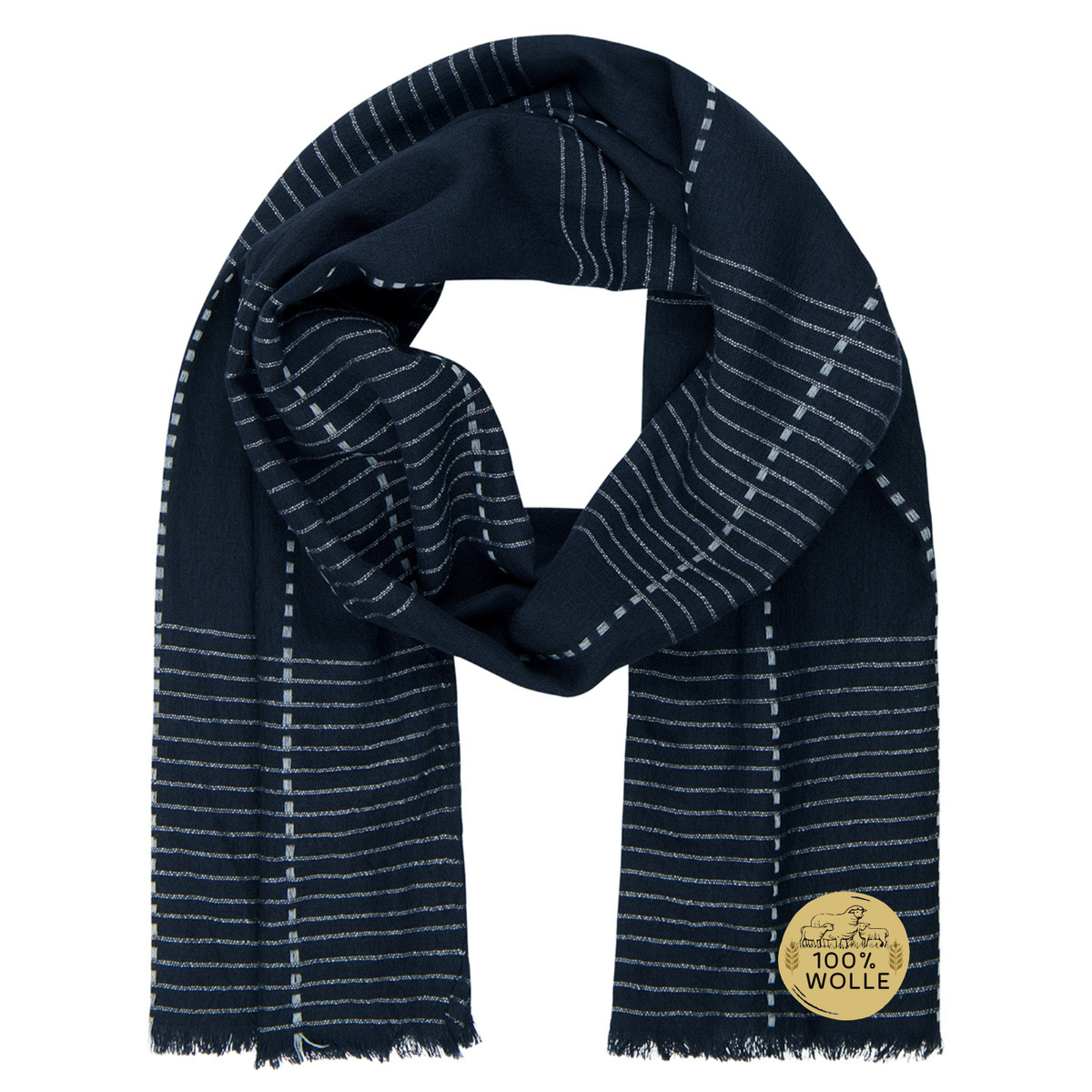 Bekleidung, Halstuch, Gestohlen, Mantel, Herren Schal blau