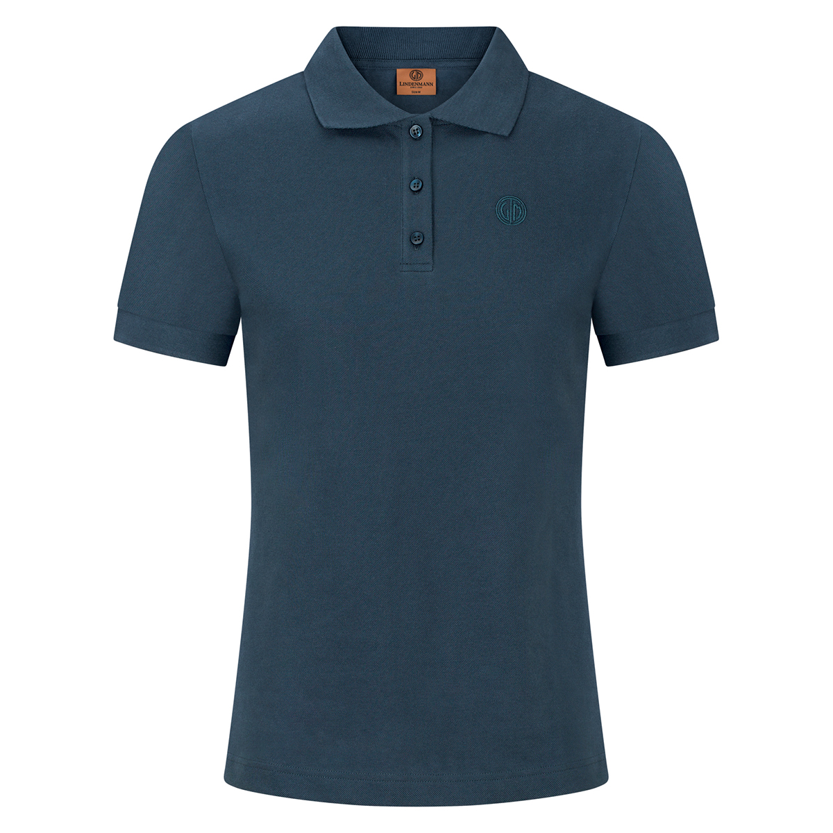 LINDENMANN Poloshirt Bio-Baumwolle Damen Marine
