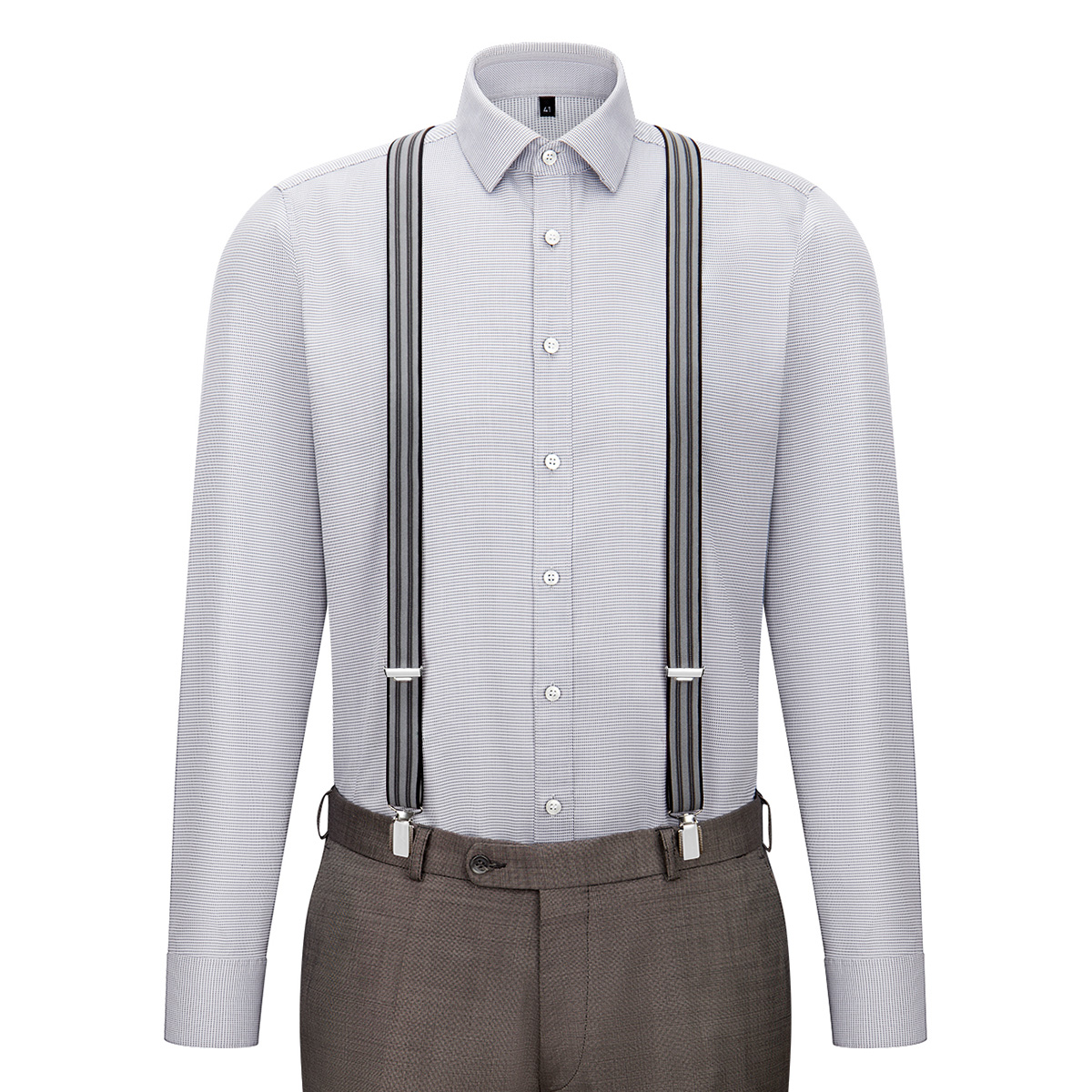 Hosenträger LINDENMANN schwarz weiss