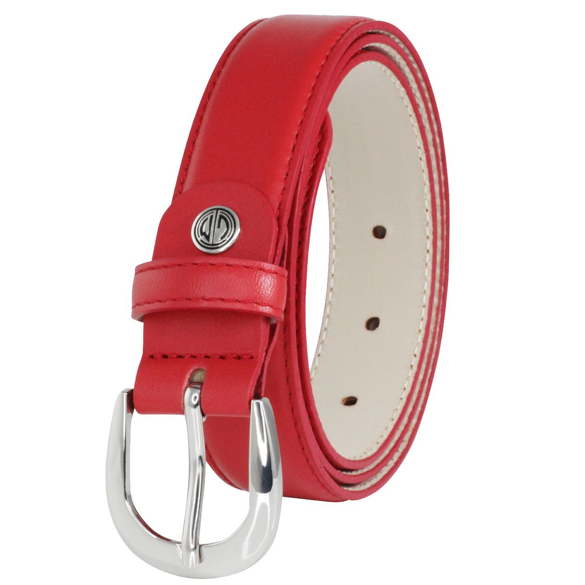 LINDENMANN Ledergürtel Damen 30 mm Nappa-Leder rot