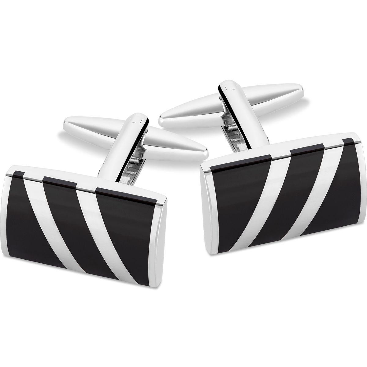 LINDENMANN Manschettenknöpfe Herren im Geschenk-Etui silberfarben