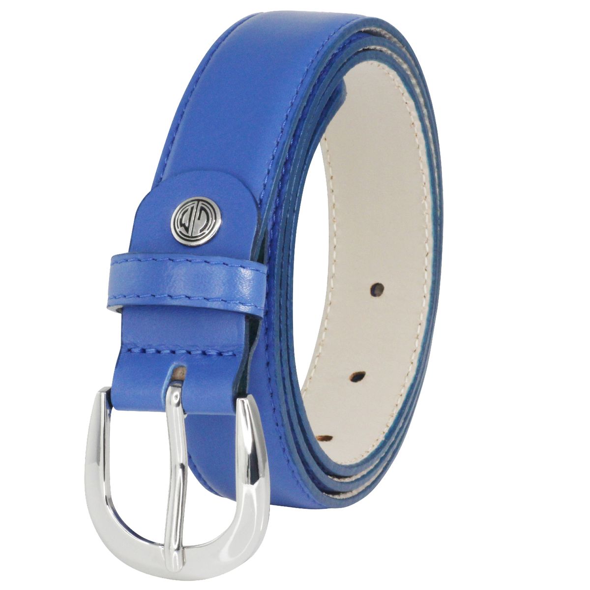 LINDENMANN Ledergürtel Damen 30 mm Nappa-Leder blau