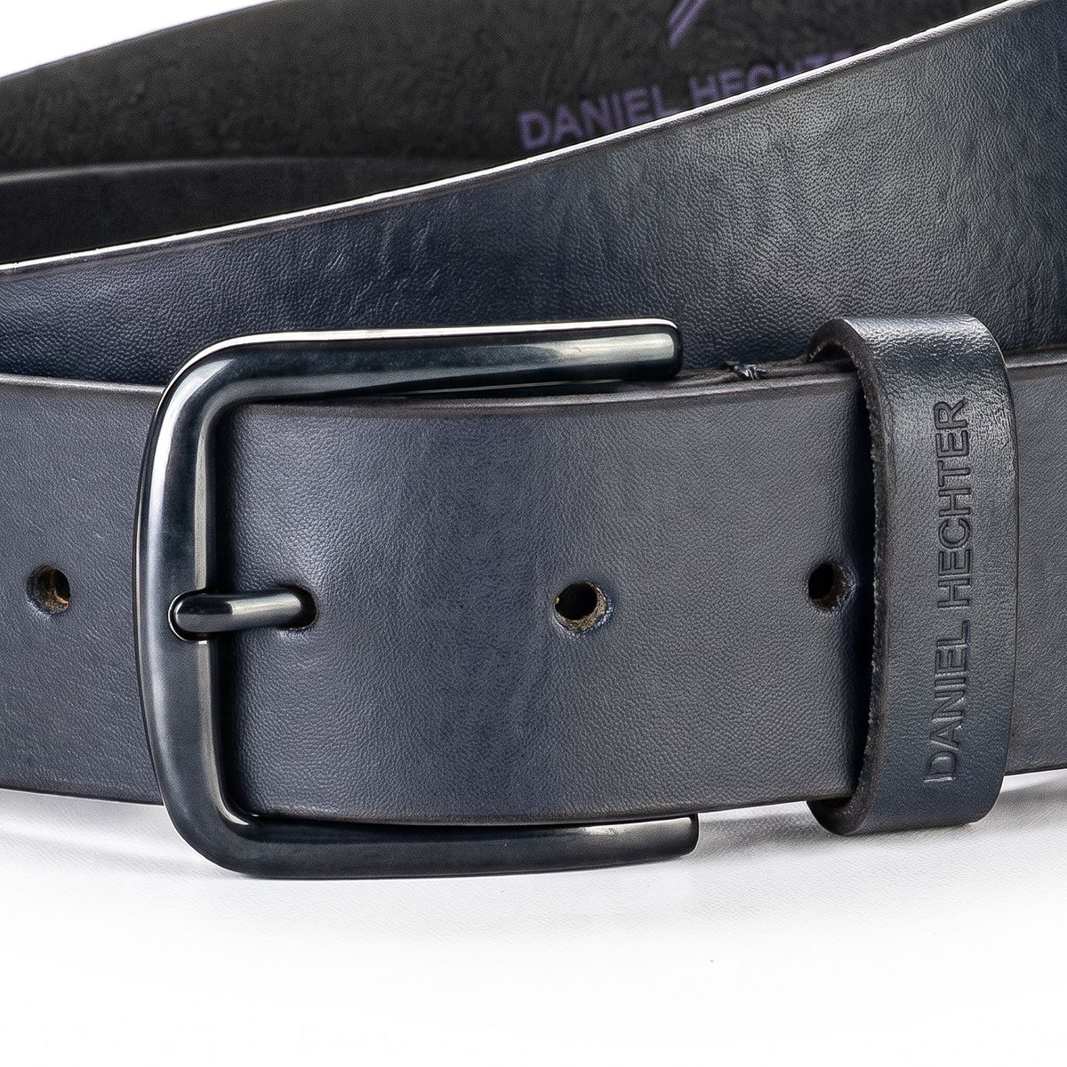 DANIEL HECHTER Herren casual 100% echtes Ledergürtel marine