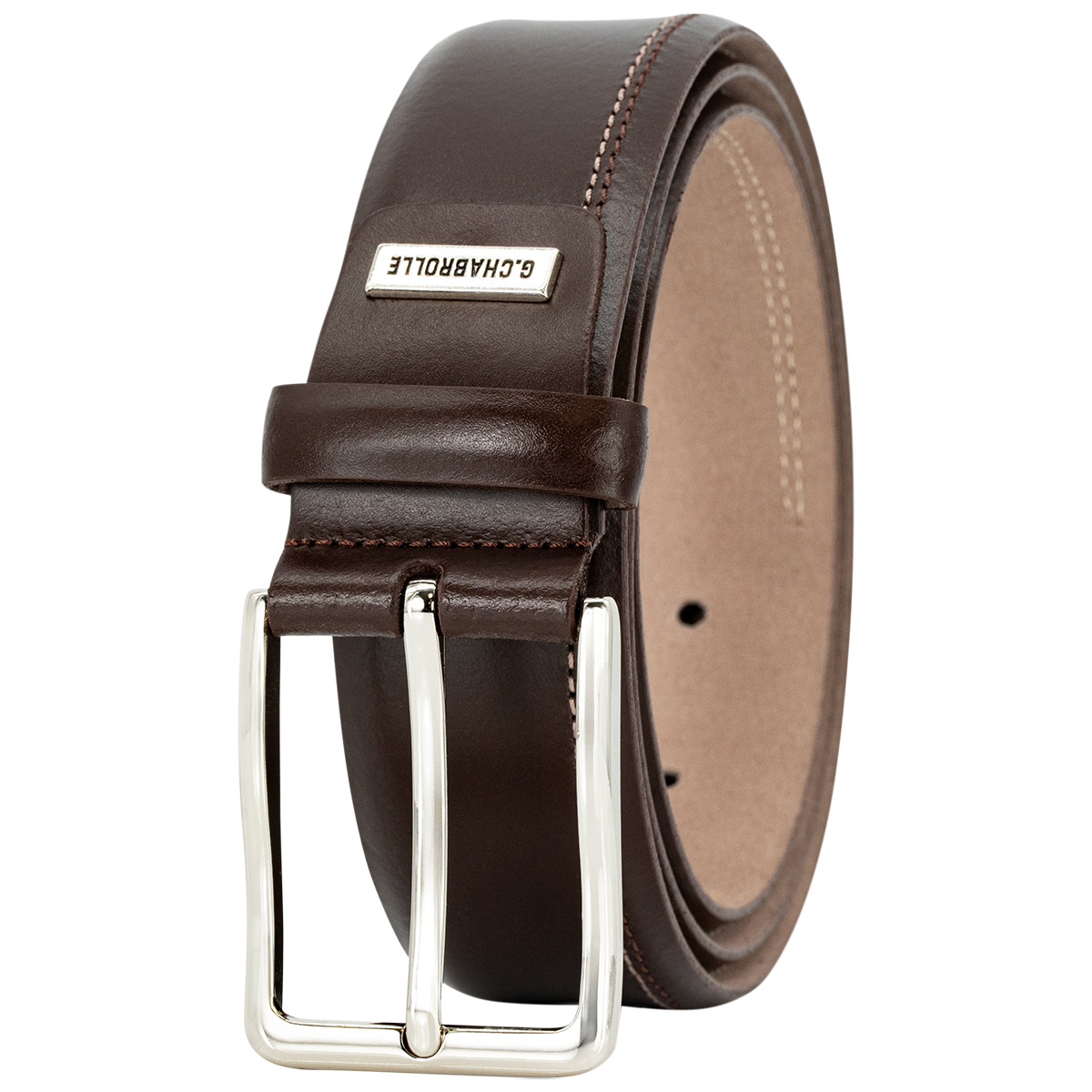 G.CHABROLLE by LINDENMANN Premium-Herren-Leder-Gürtel