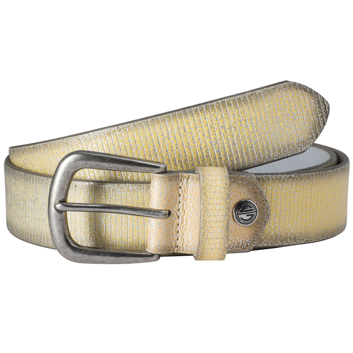 LINDENMANN Ledergürtel Damen echtes Leder 35 mm  beige