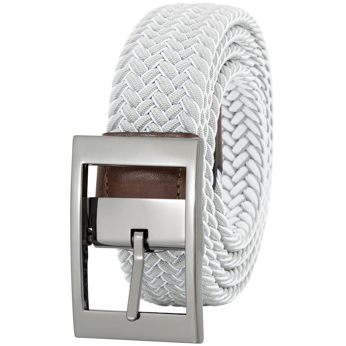 LINDENMANN Textilflechtgürtel Herrengürtel Hellgrau