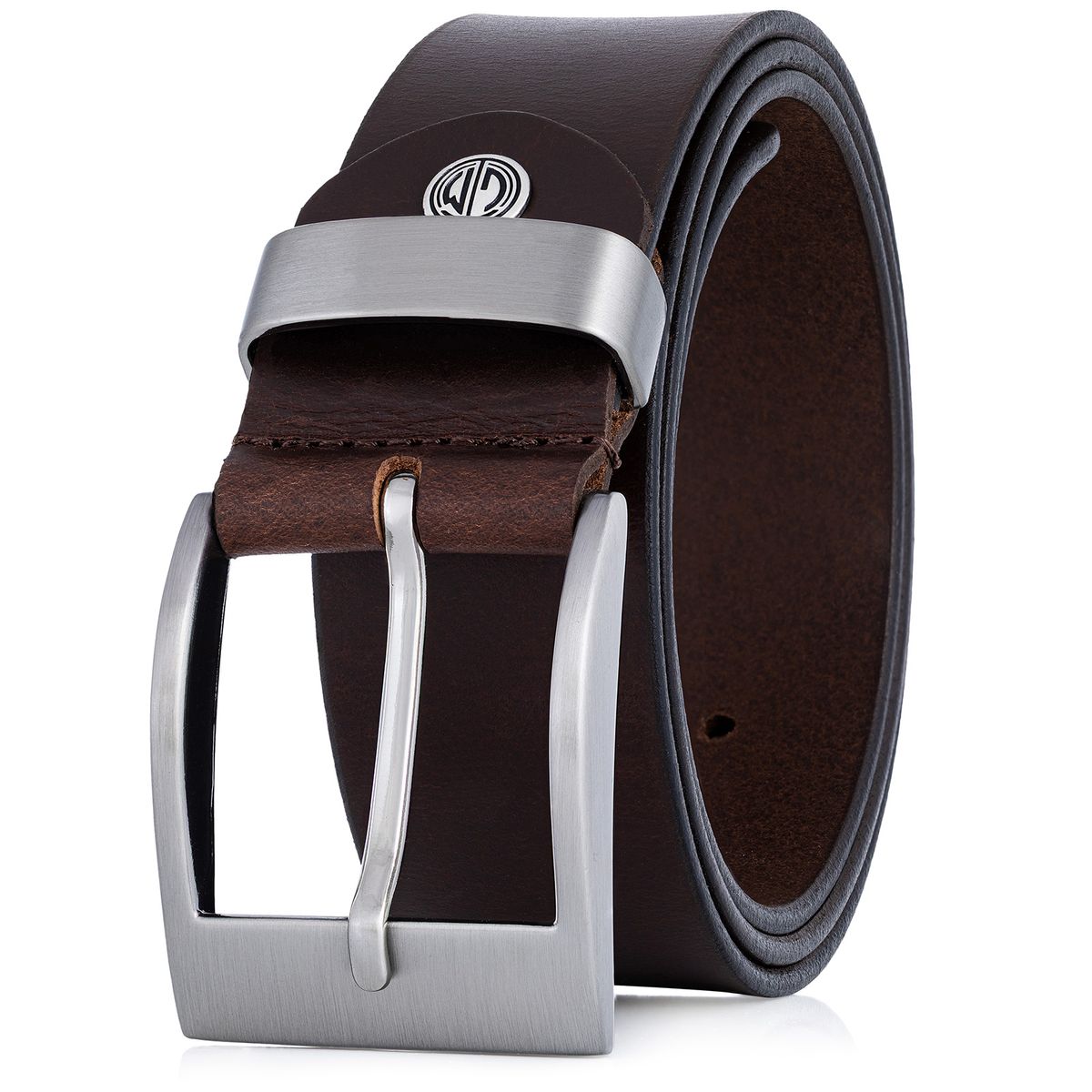 LINDENMANN Ledergürtel Herren dunkelbraun