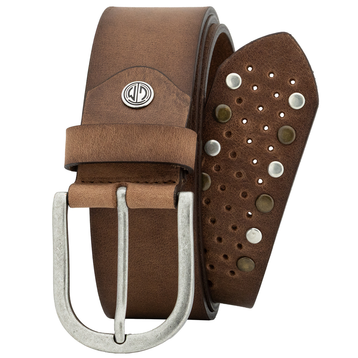 LINDENMANN Vollrindsleder Damengürtel Nussbraun