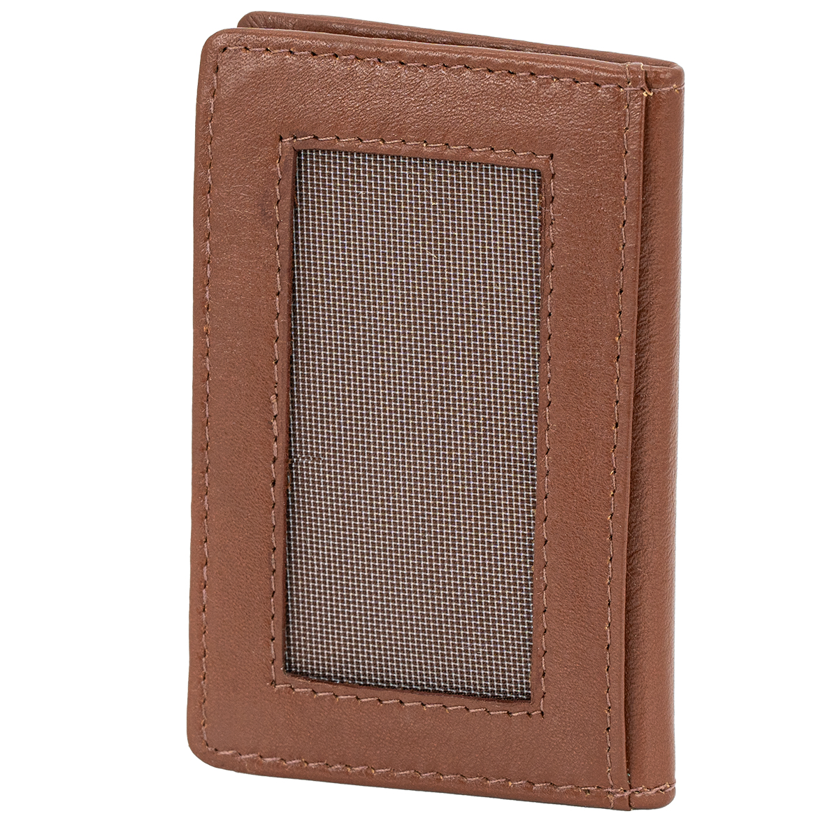 LINDENMANN Leder-Cardholder cognac gelb