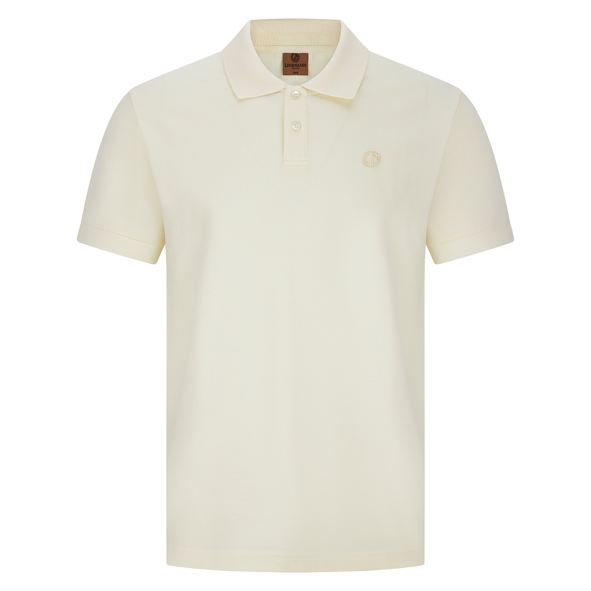 LINDENMANN Herren Poloshirt aus Bio-Baumwolle Beige LINDENMANN Poloshirt Bio-Baumwolle Herren Beige
