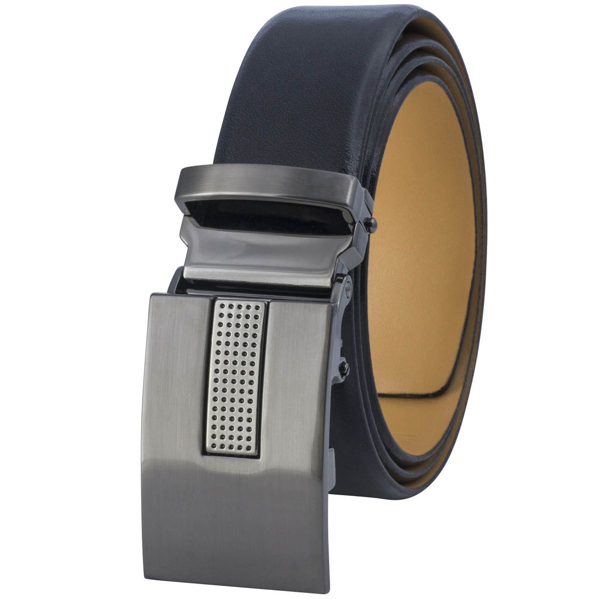 LINDENMANN Ledergürtel Herren, schwarz 33 mm Leder Automatikgürtel