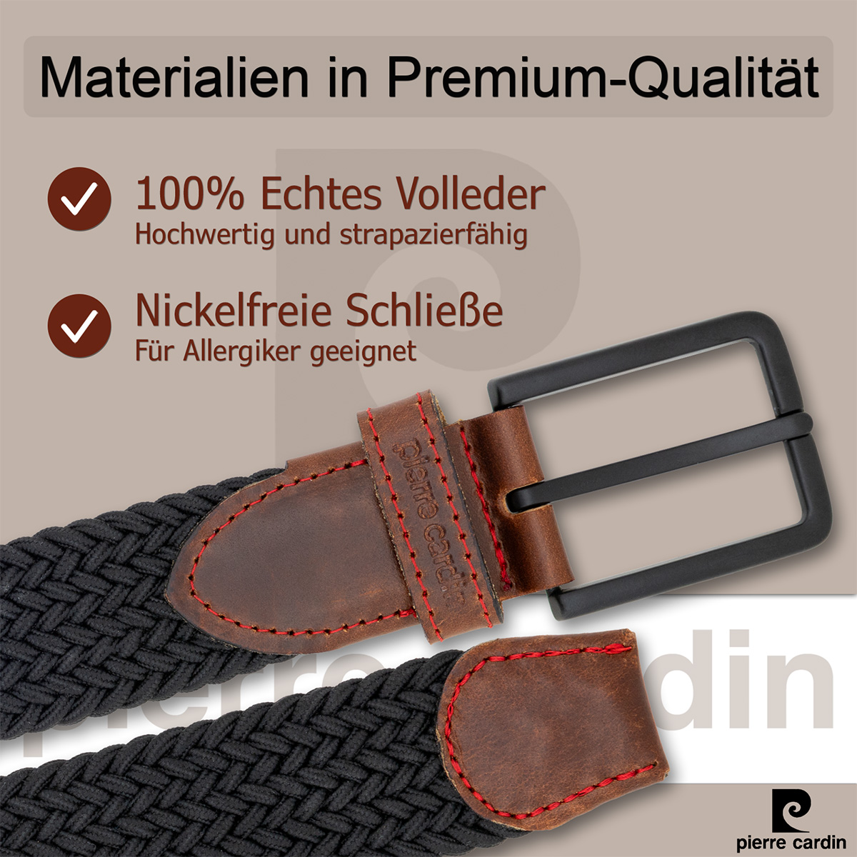 Pierre Cardin Ledergürtel Herren