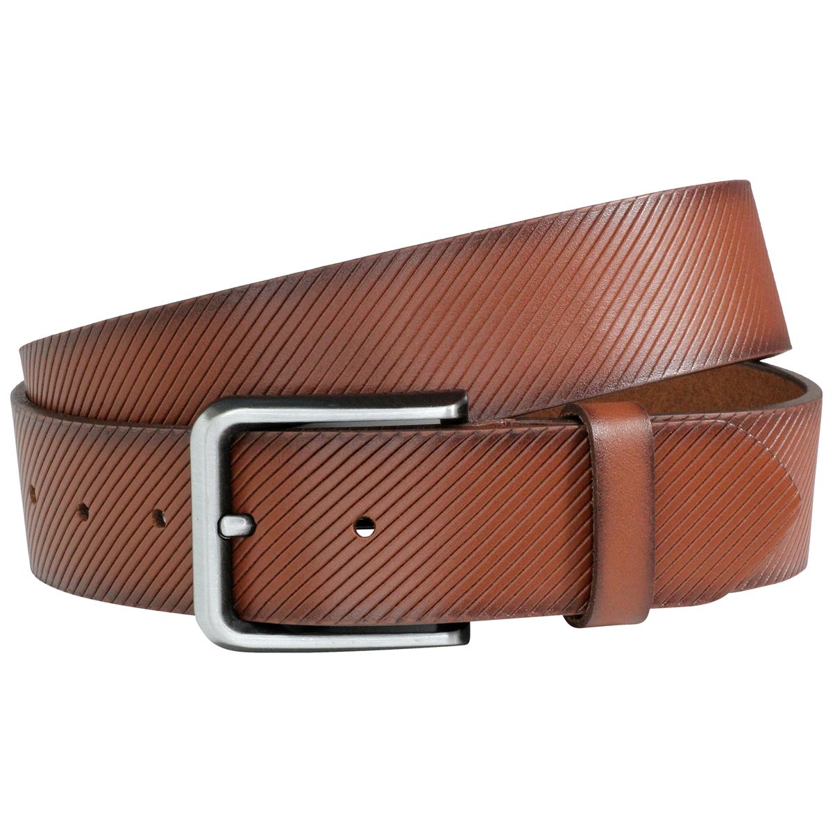 LINDENMANN Ledergürtel Herren 40 mm Vollrind cognac