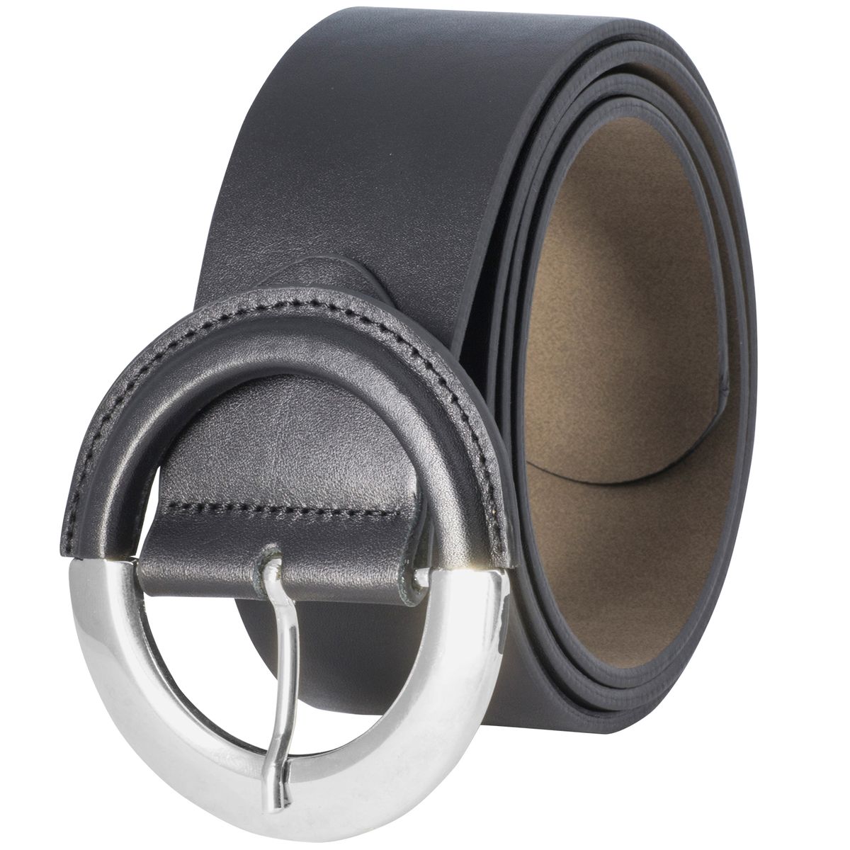 Gürtel Damen breit schwarz LINDENMANN Ledergürtel Damen Nappa 45 mm  schwarz