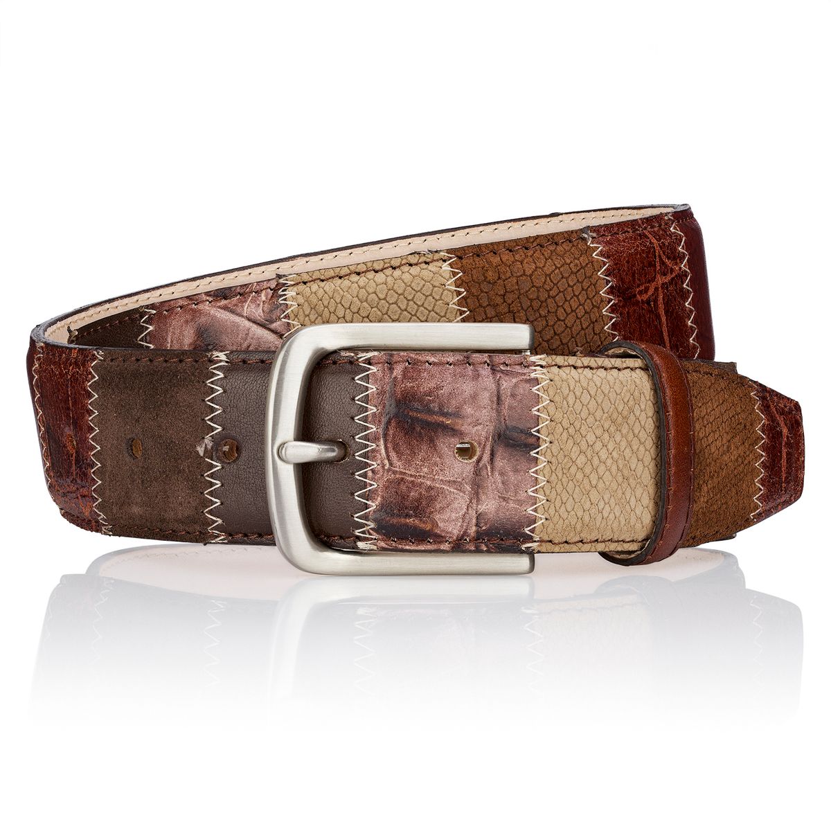 LINDENMANN Herrengürtel Jeans braun