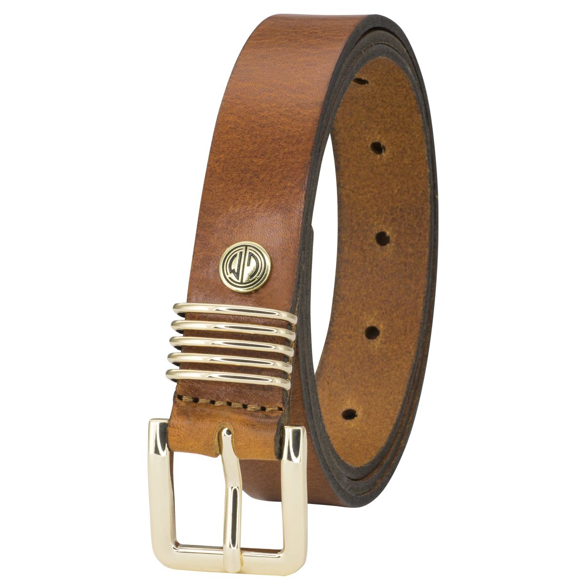 Gürtel Damen cognac LINDENMANN Ledergürtel Damen echtes Leder 25 mm  cognac
