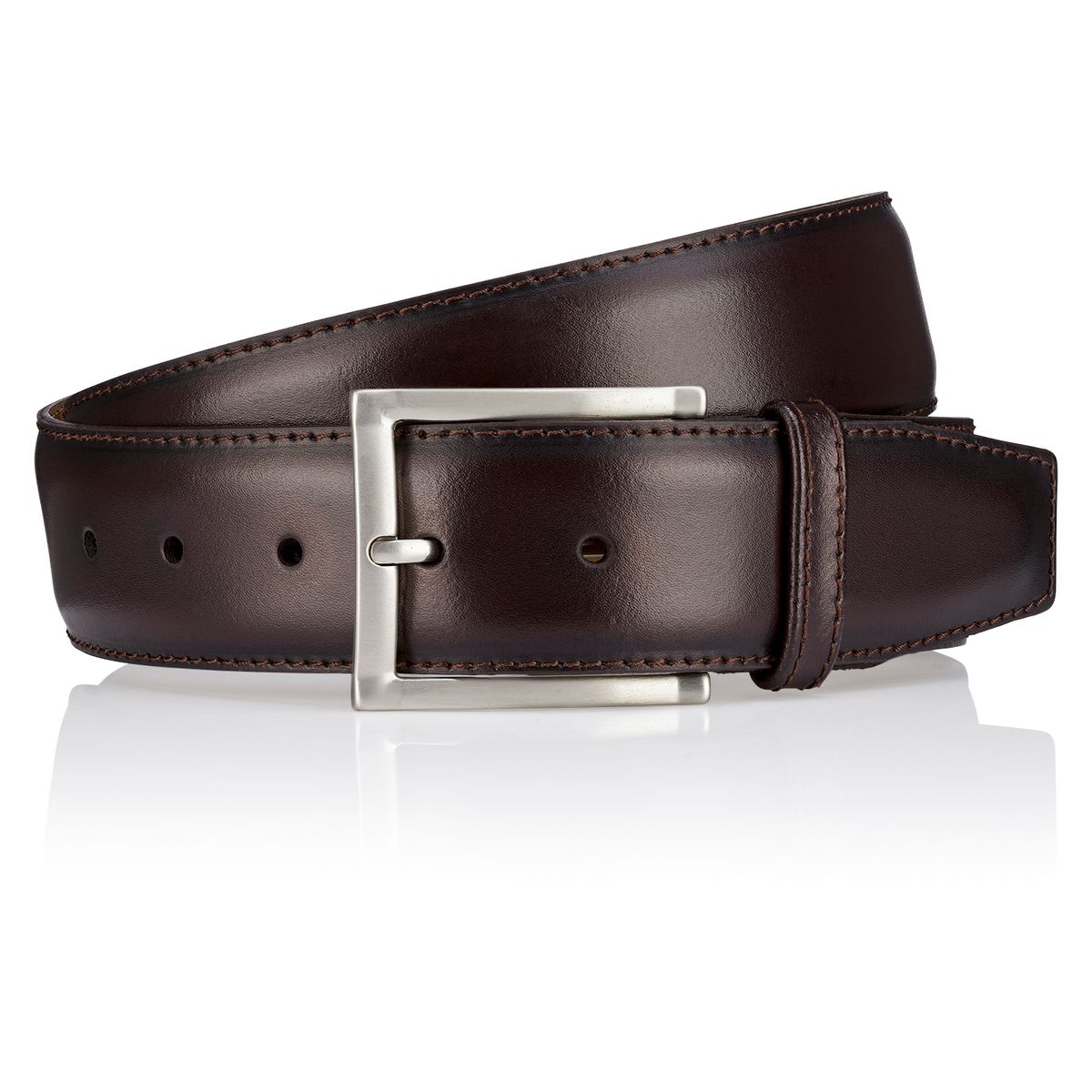 LINDENMANN Herrengürtel Leder braun