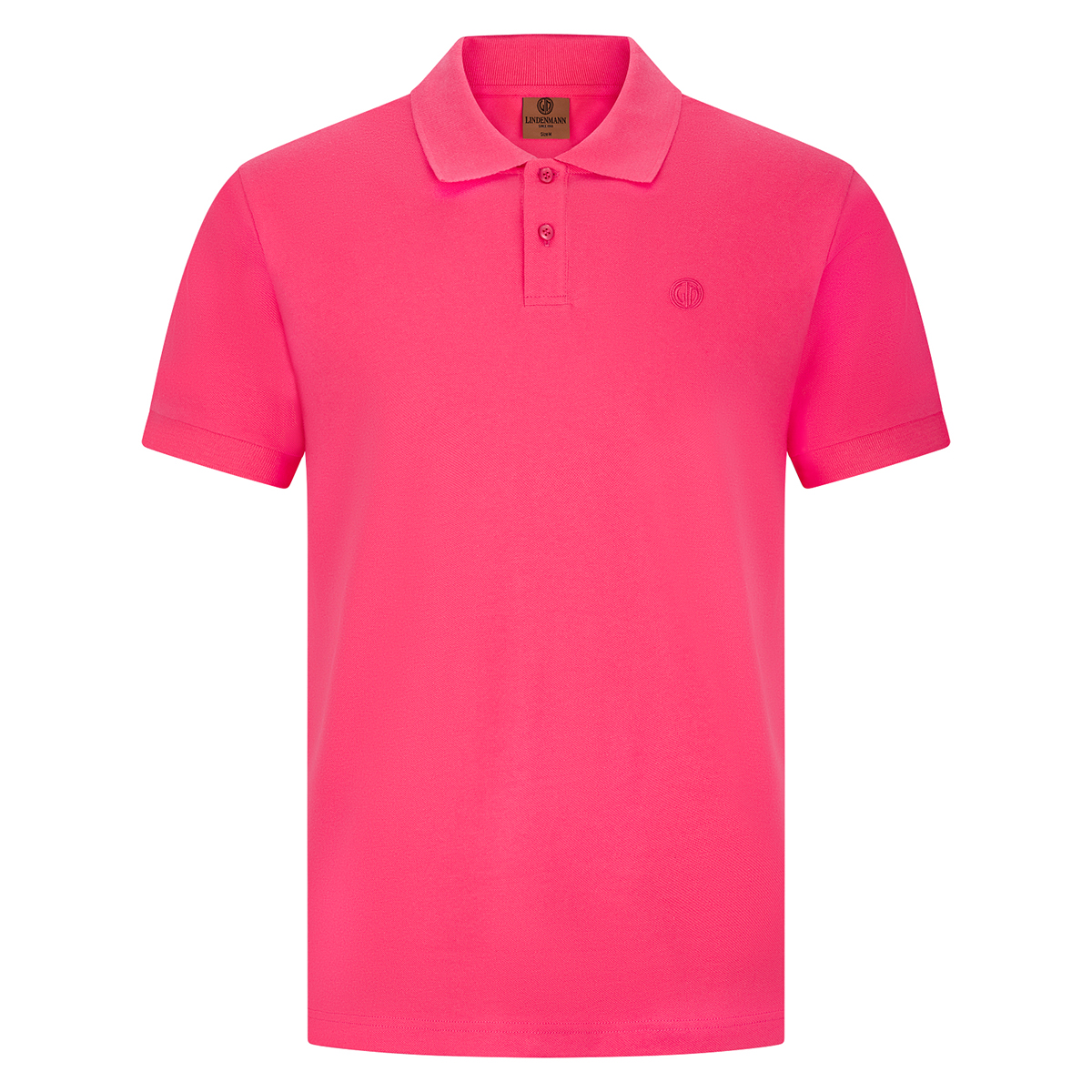 LINDENMANN Herren Poloshirt aus Bio-Baumwolle Pink LINDENMANN Poloshirt Bio-Baumwolle Herren Pink