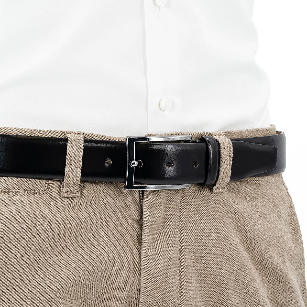 LINDENMANN Ledergürtel Herren handgefertigt schwarz