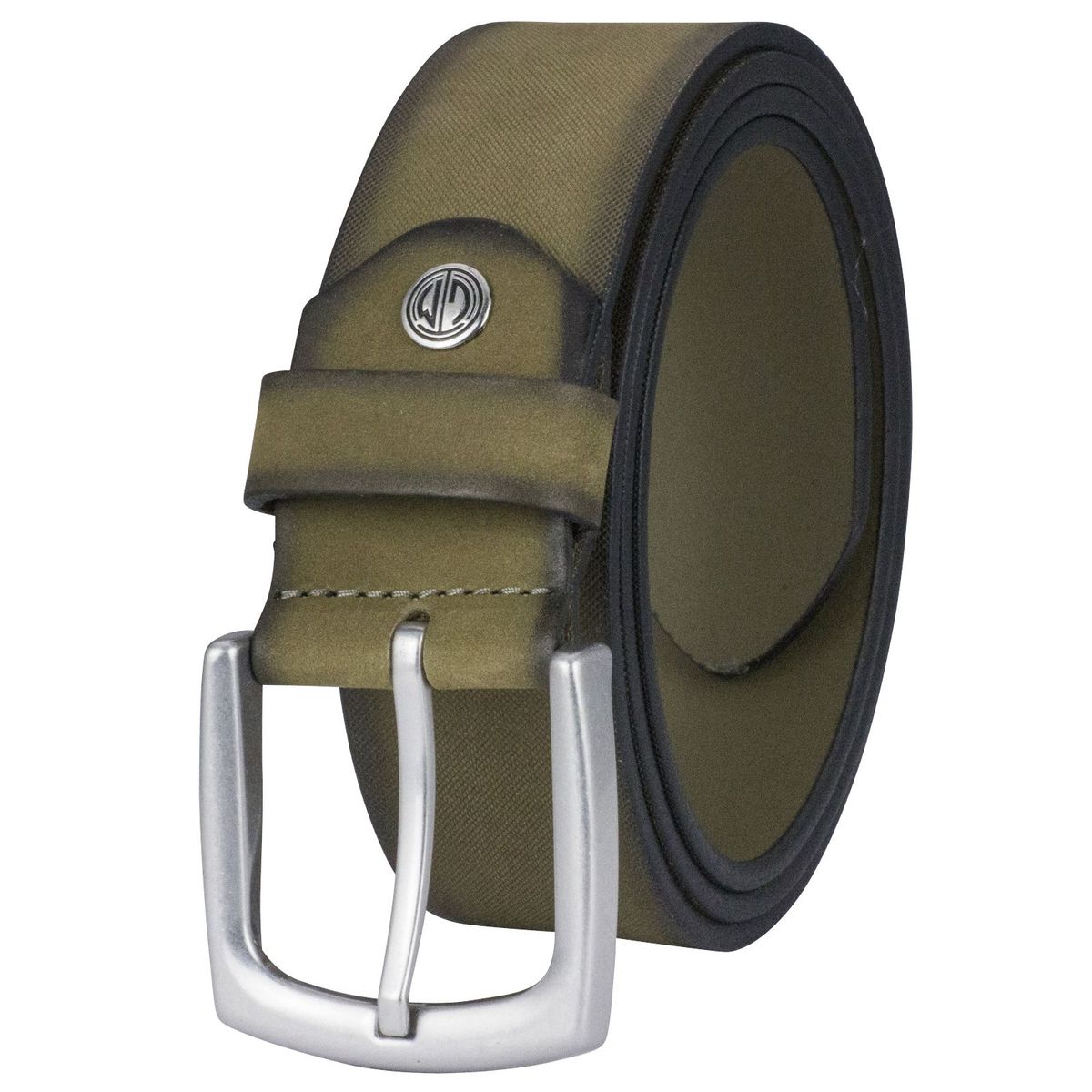 LINDENMANN Ledergürtel Herren olive Rindledergürtel