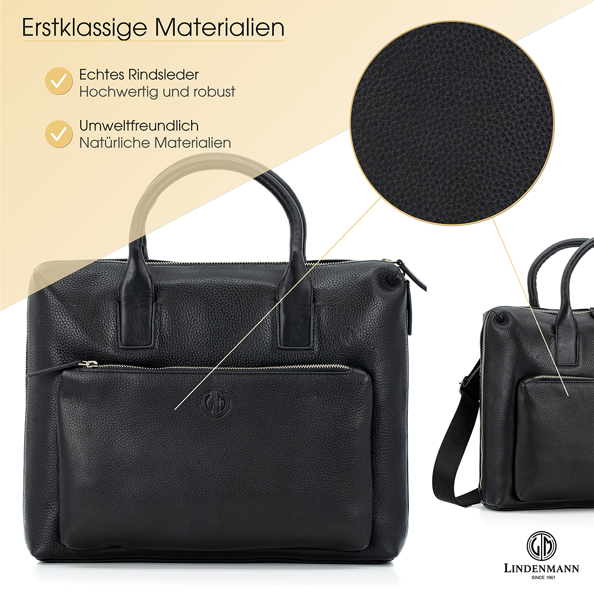 Lindenmann Businesstasche schwarz