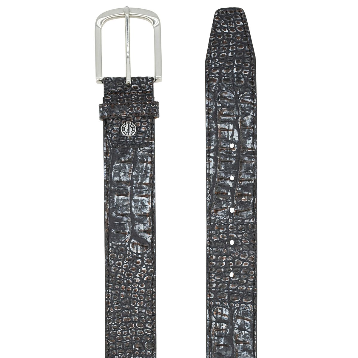 LINDENMANN Jeansgürtel Herren grau