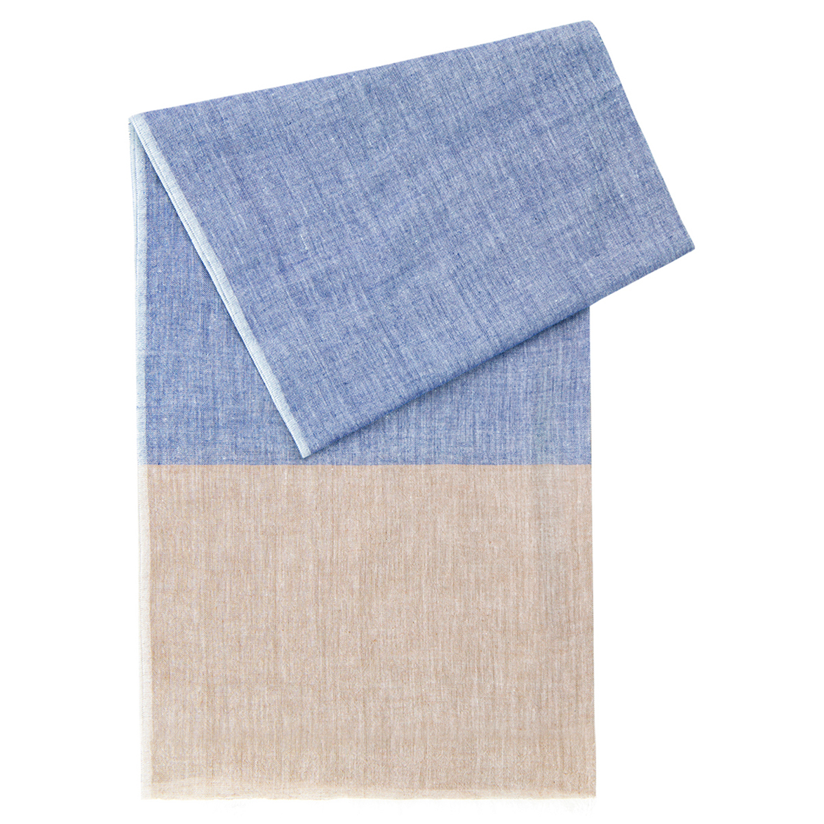 Herren Schal blau-beige