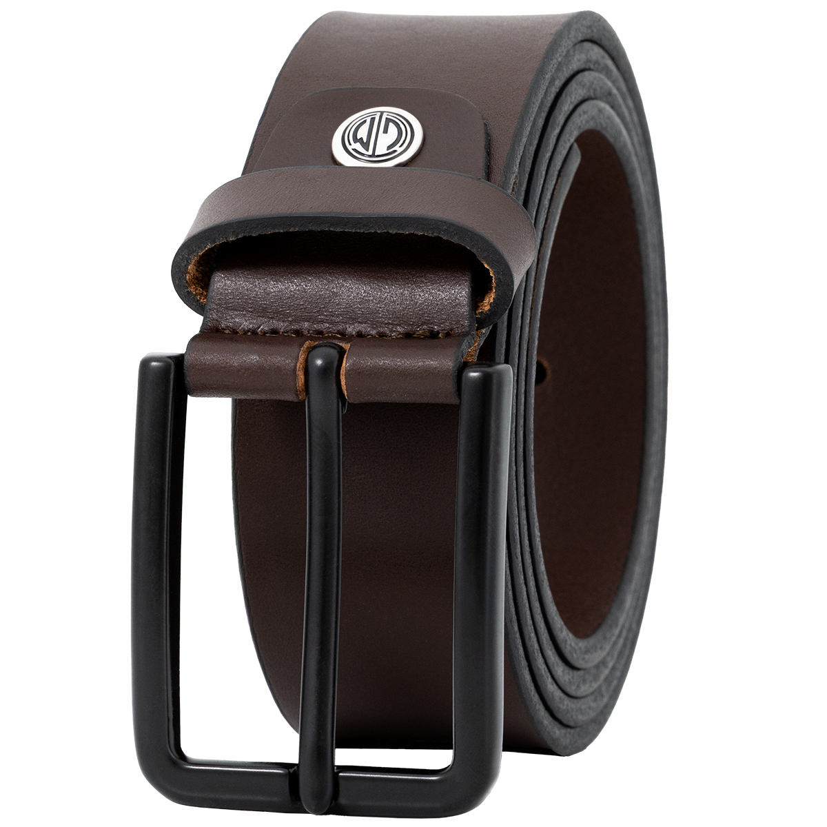 LINDENMANN Herren Jeansgürtel Echtleder dunkelbraun