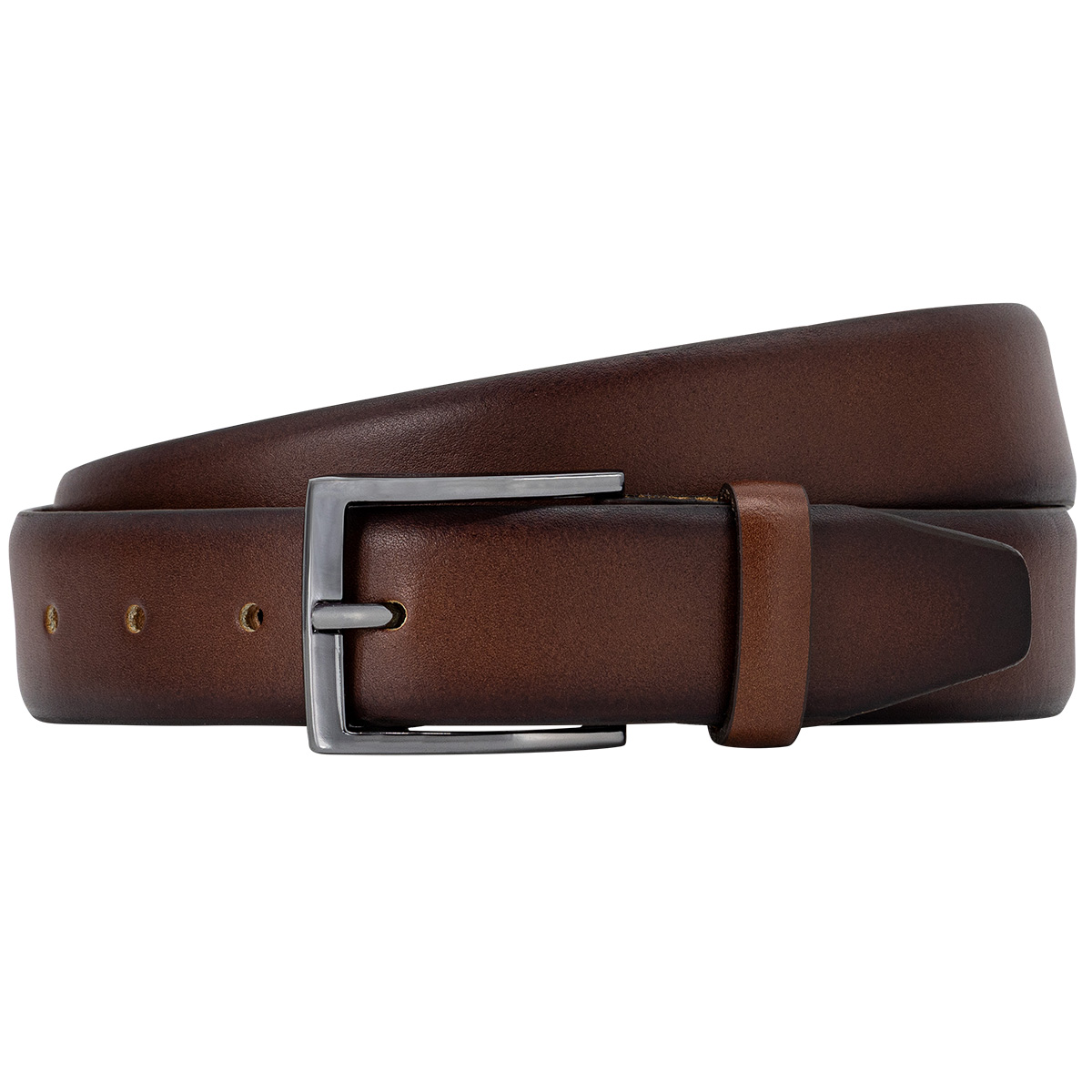 PIERRE CARDIN Herrengürtel aus 100% echtem Rindleder cognac