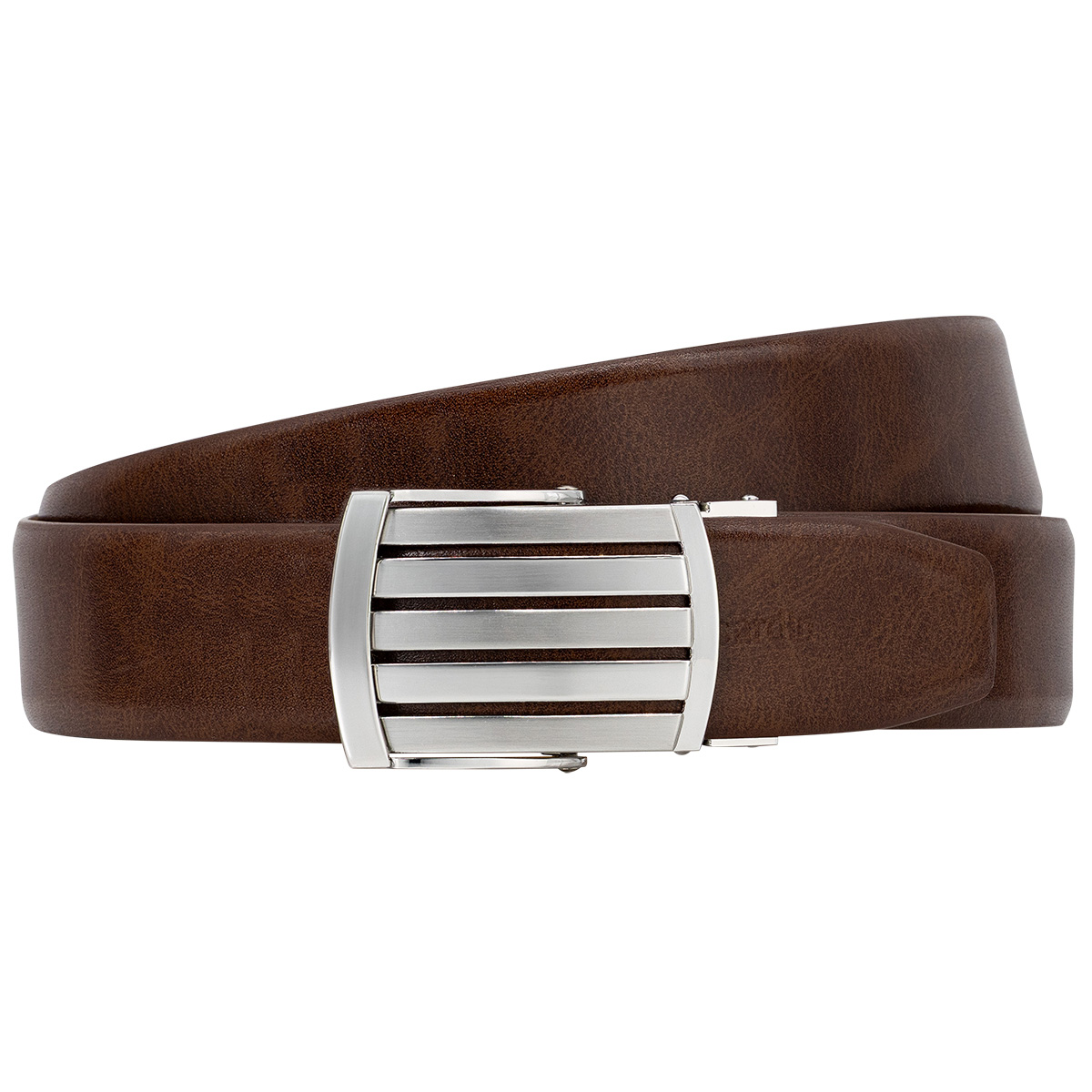 PIERRE CARDIN Herrenautomatikgürtel aus 100% echtem Rindleder mogano