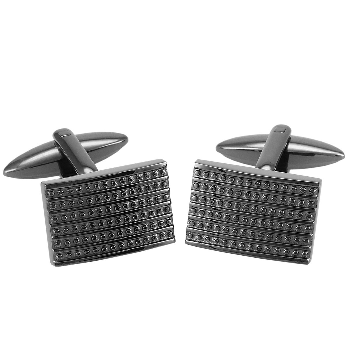 LINDENMANN Manschettenknöpfe Gunmetal LINDENMANN Manschettenknöpfe Herren Business Hochzeit