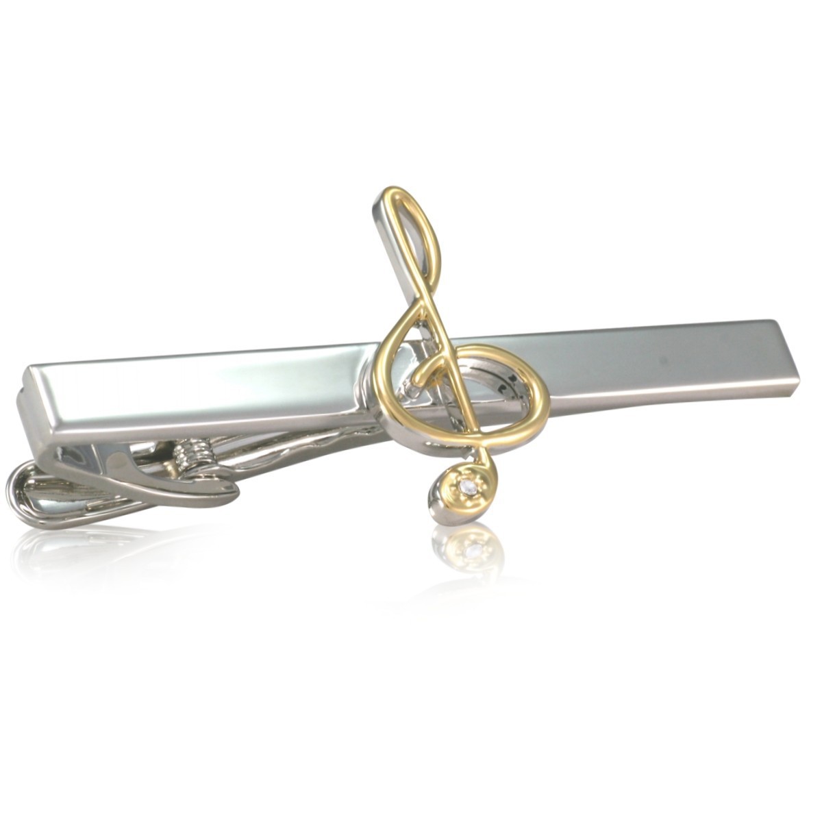 LINDENMANN Krawattenklammer Krawattennadel Notenschlüssel