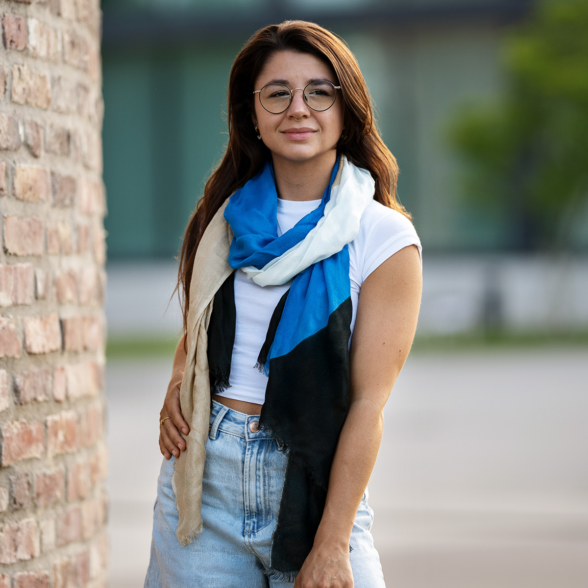 LINDENMANN Schal Damen mehrfarbig