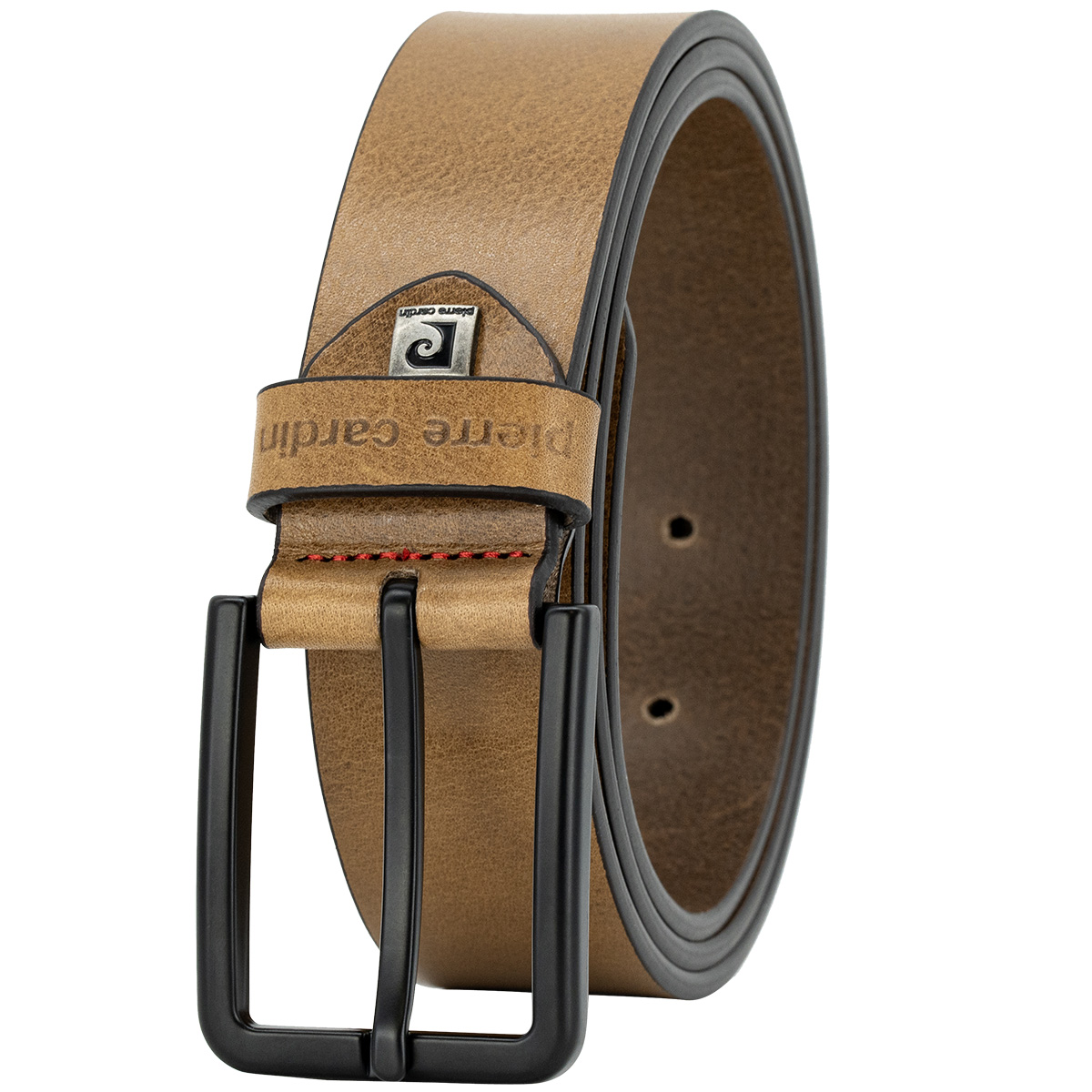 PIERRE CARDIN Vollrindledergürtel Herren Taupe PIERRE CARDIN Vollrindleder Herrengürtel Taupe