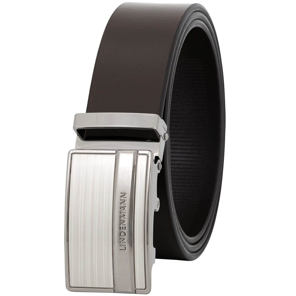 LINDENMANN Ledergürtel Automatikgürtel Herren braun