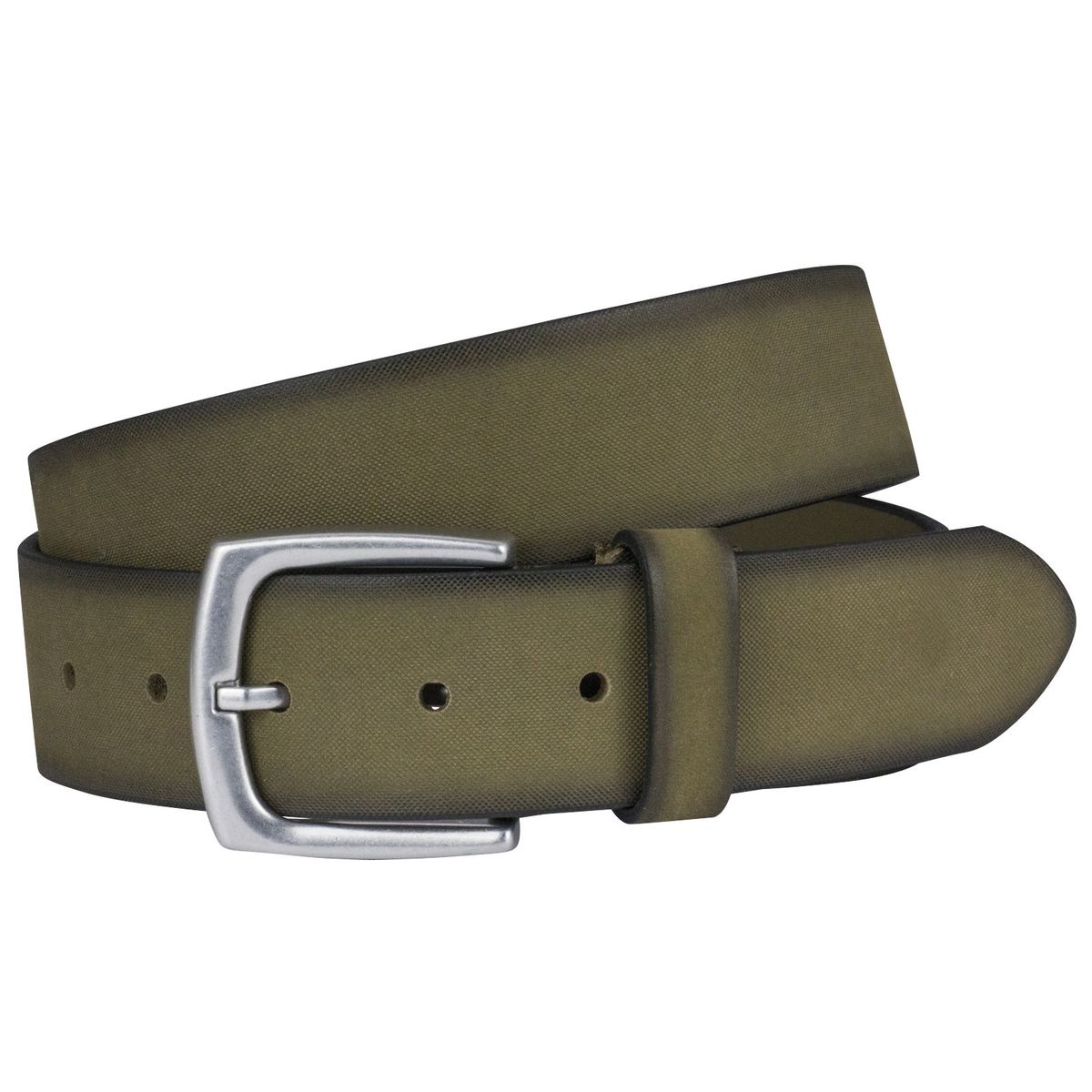 LINDENMANN Ledergürtel Herren olive Rindledergürtel