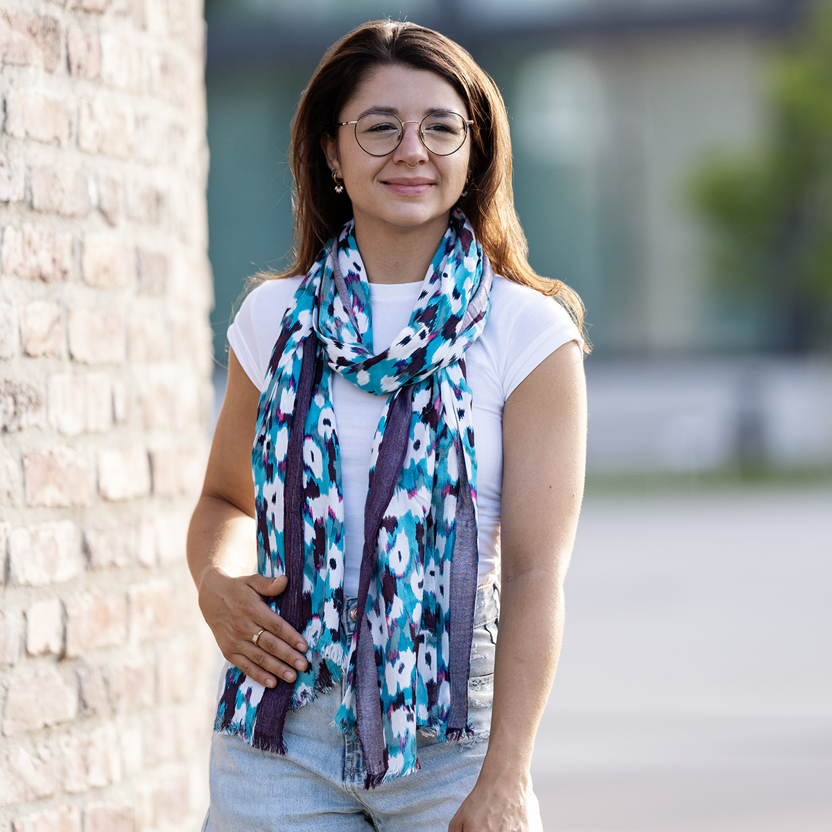 LINDENMANN Schal Damen türkis