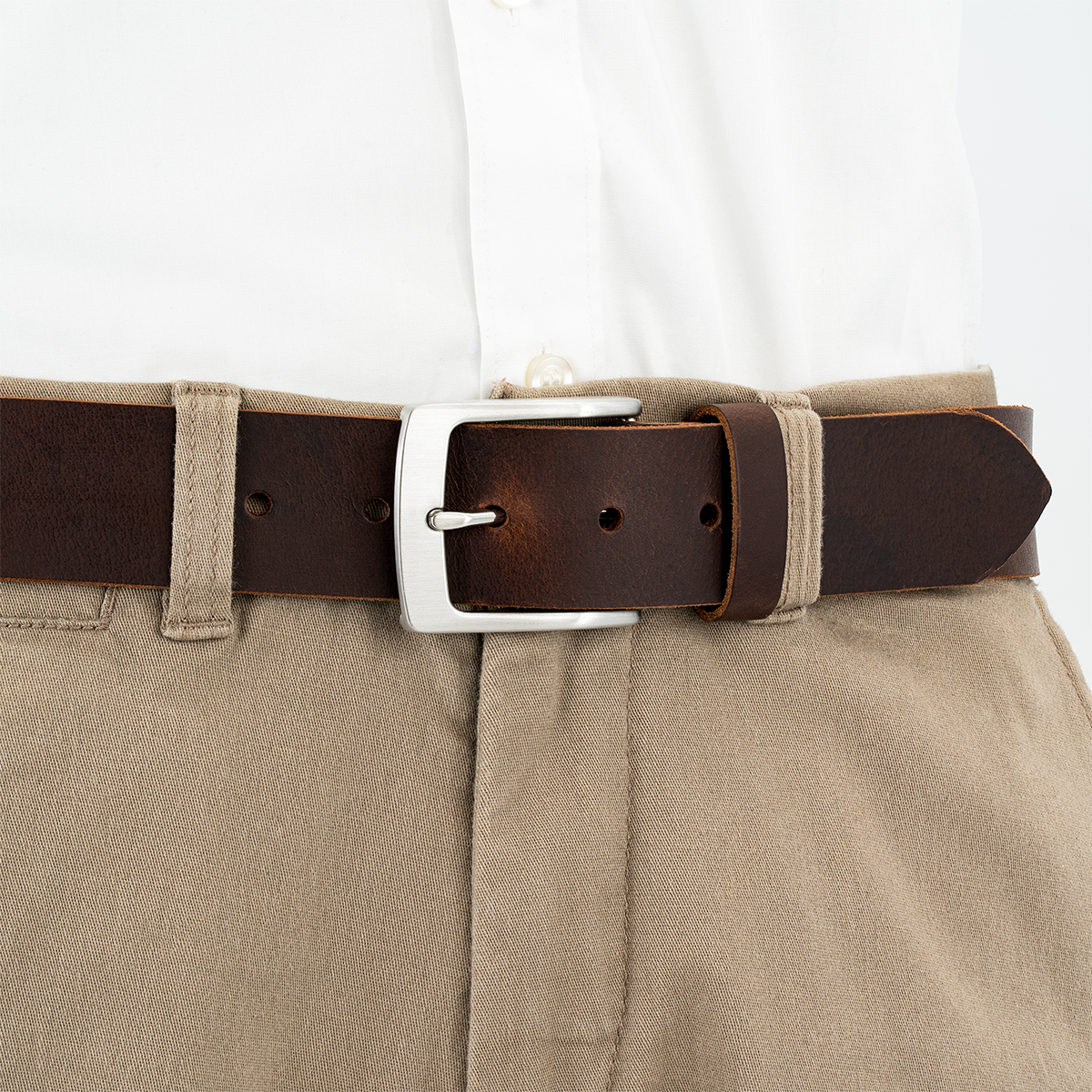 LINDENMANN Ledergürtel braun