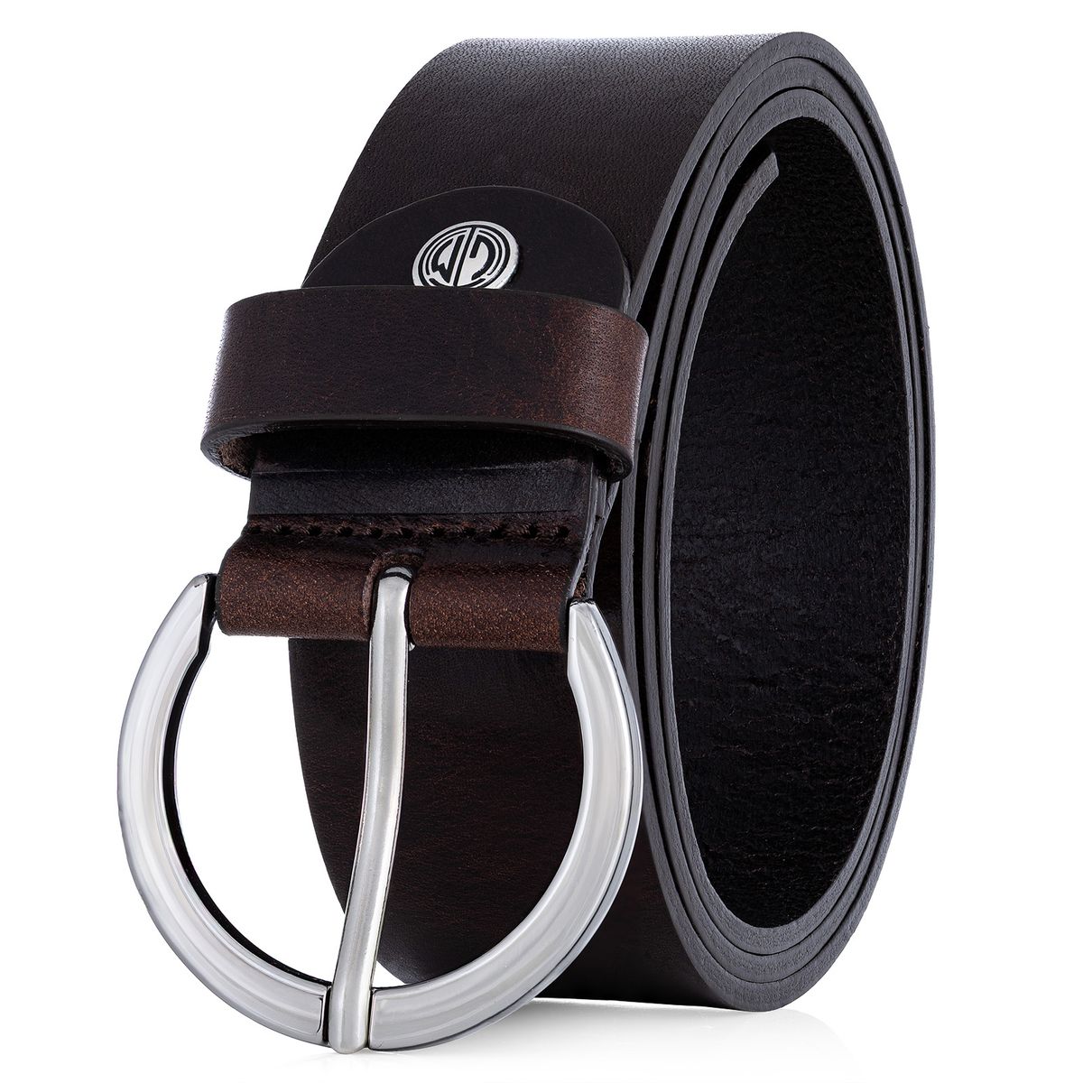 Zubehor, Gürtel, Leinwand, LINDENMANN Vollrindledergürtel Damen braun