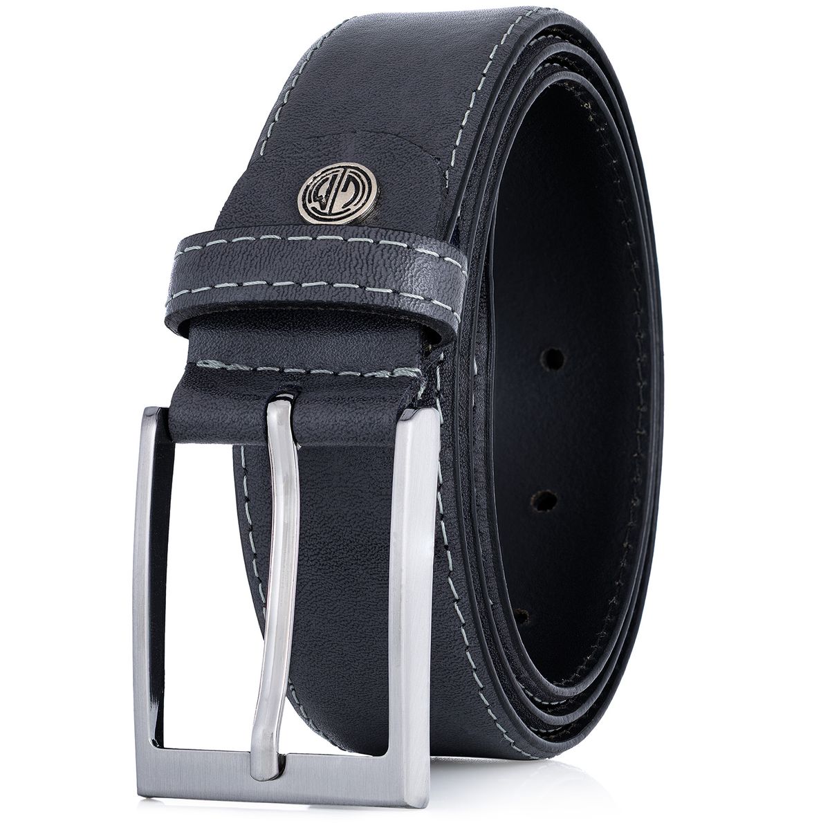 LINDENMANN Ledergürtel Herren grau