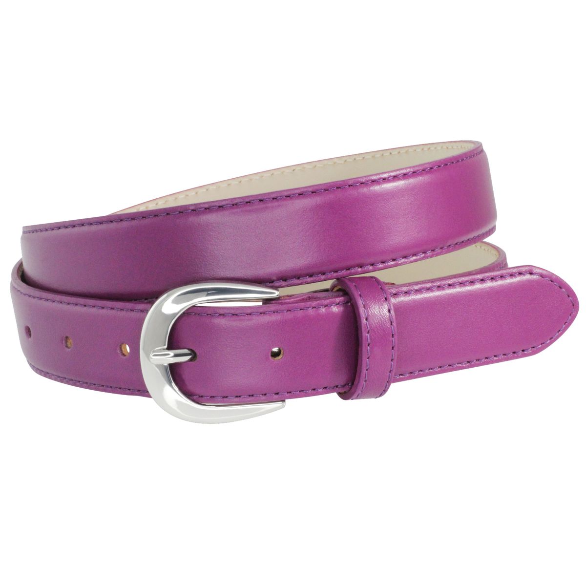 LINDENMANN Ledergürtel Damen 30 mm Nappa-Leder violett