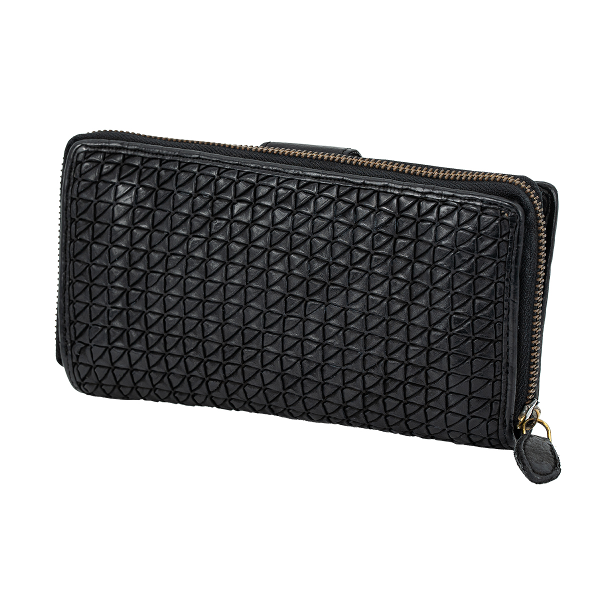 LINDENMANN Damen Leder Geldbeutel schwarz LINDENMANN Damen Leder Portemonnaie schwarz