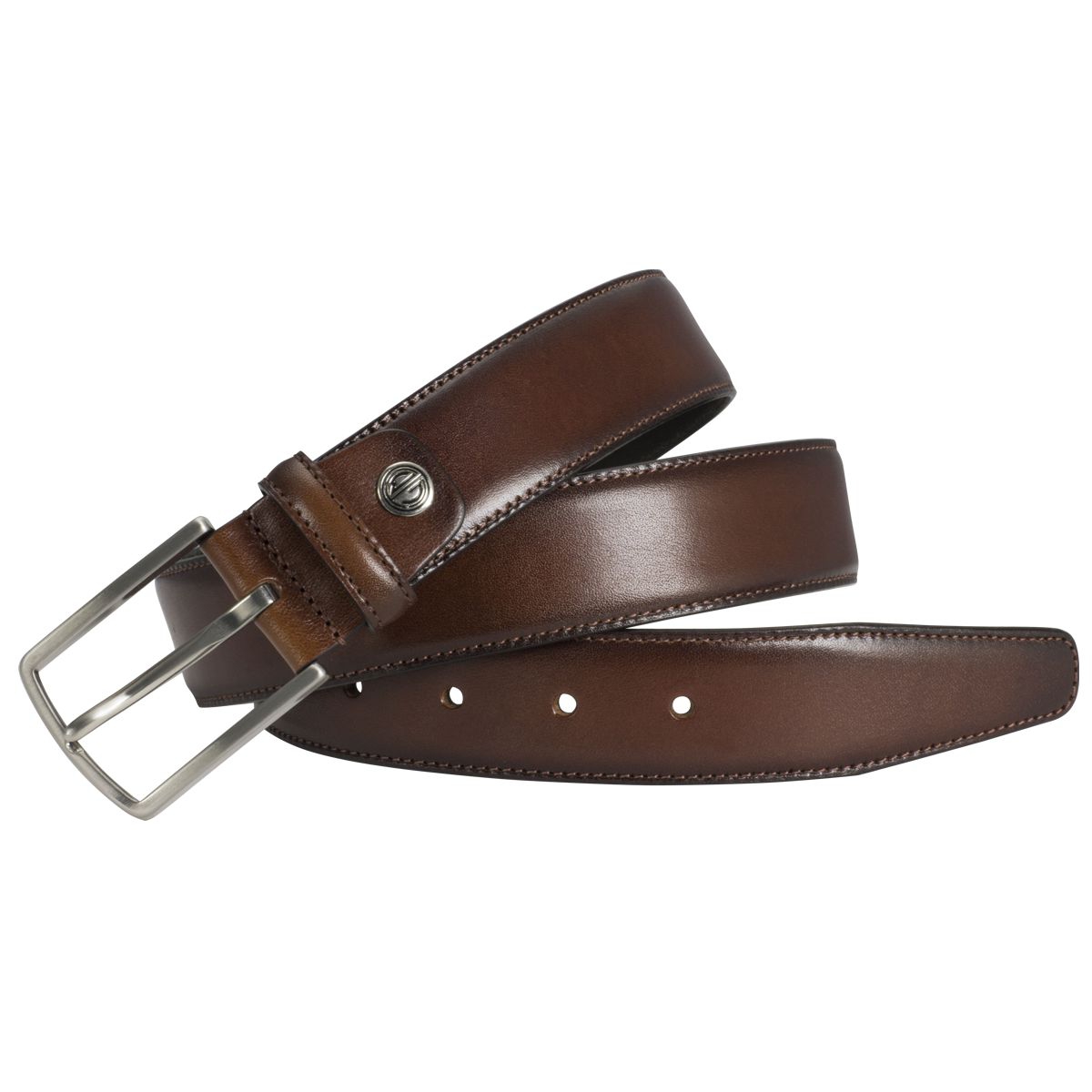 LINDENMANN Anzug-Ledergürtel Herren 35 mm Vollrind cognac