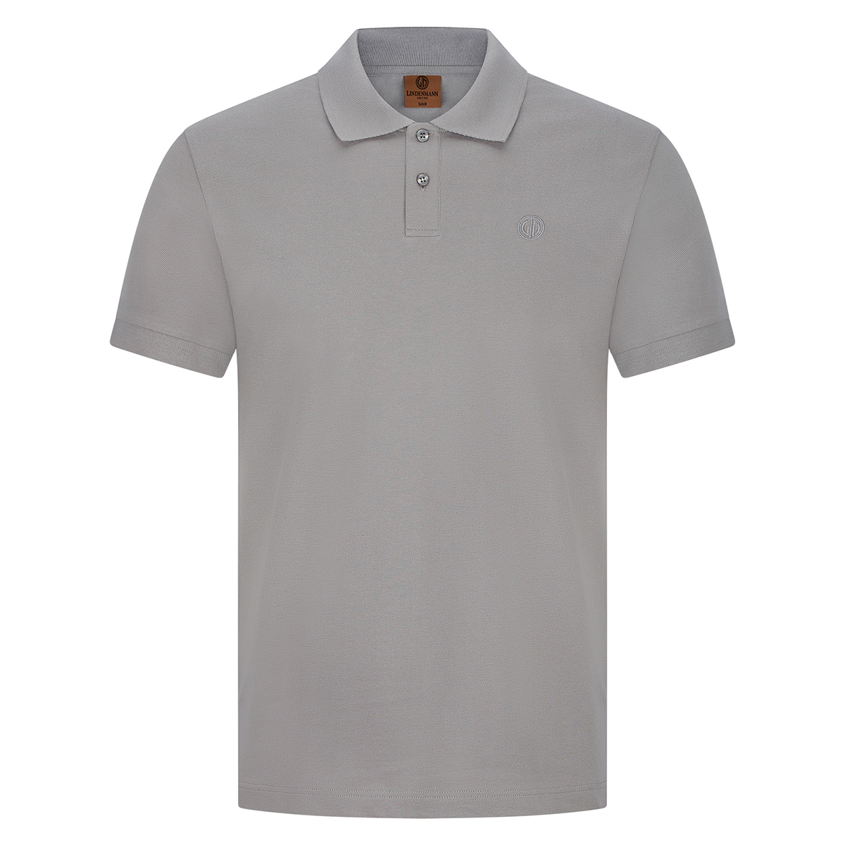 LINDENMANN Poloshirt Bio-Baumwolle Herren Grau