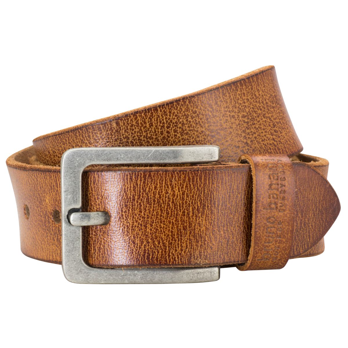 Bruno Banani Ledergürtel Herren Gürtel Herren, Rindledergürtel Herren, 40 mm breit, cognac