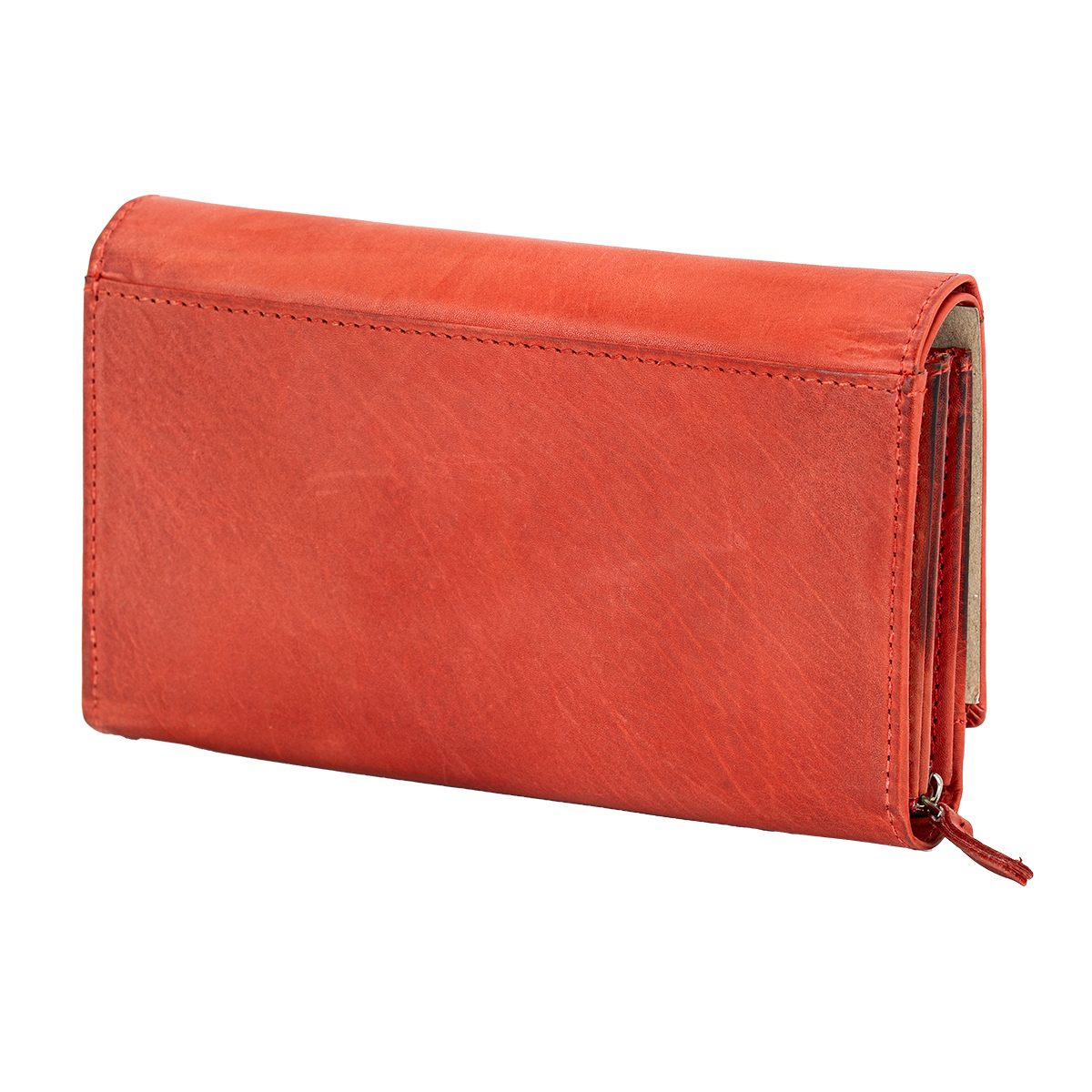LINDENMANN Damen Leder Geldbeutel rot LINDENMANN Damen Leder Portemonnaie rot