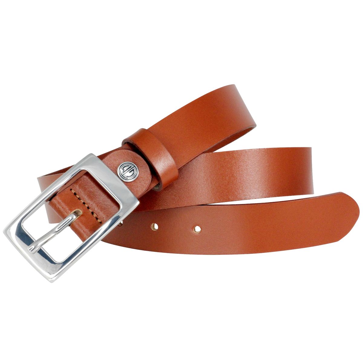 LINDENMANN Ledergürtel Damen 30 mm Vollrind cognac