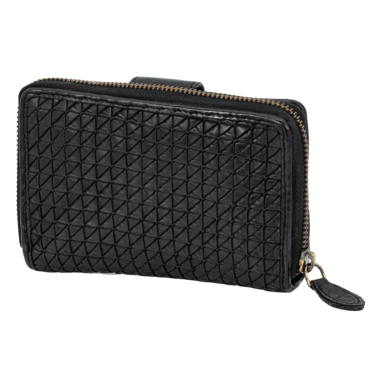 LINDENMANN Damen Leder Geldbeutel schwarz LINDENMANN Damen Leder Portemonnaie schwarz