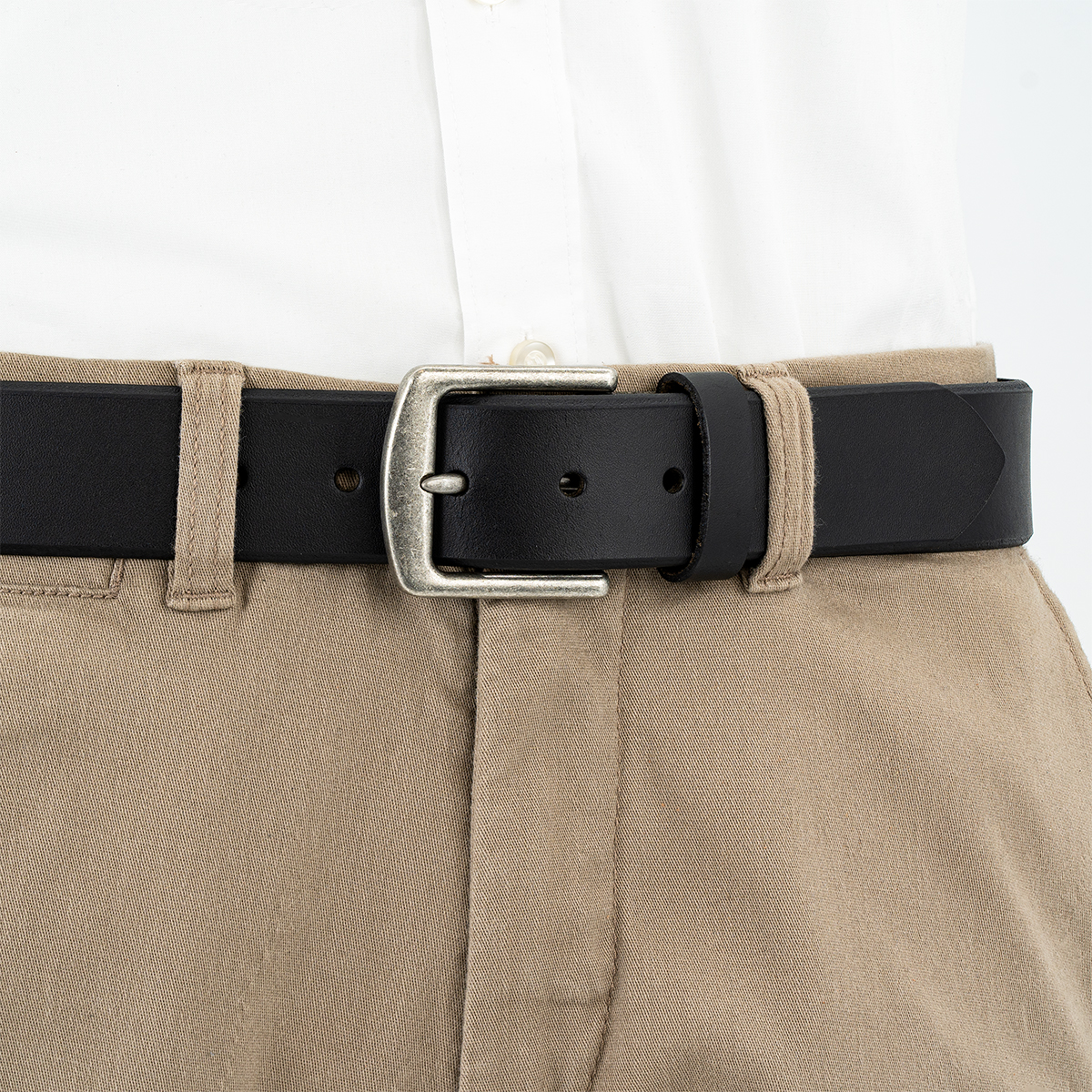 LINDENMANN Ledergürtel schwarz